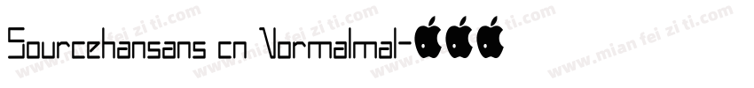 Sourcehansans cn Normalmal字体转换